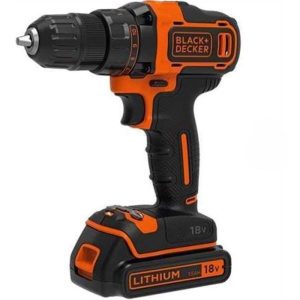 Black & Decker BDCDD186K-QW Borskrutrekker med batteri og lader