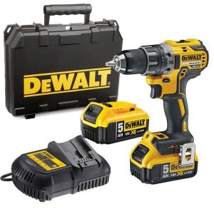 Dewalt DCD791P2 Borskrutrekker med 2 stk 5,0 Ah batterier og lader