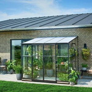 Drivhus med sokkel QUBE VEGGDRIVHUS 4,7 m² - 7,1 m² 4,7 m²