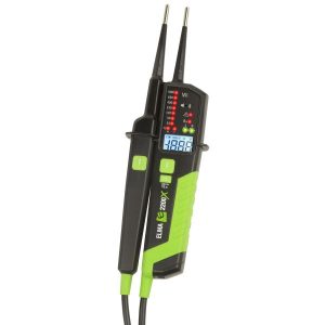 Elma 2200X Spenningstester med batteri og lommelykt
