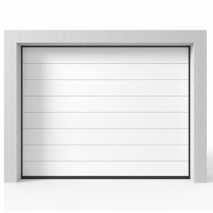 Garasjeport Leddport Moderne Panel Hvit, 2400x2000