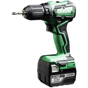 HiKOKI DS18DD Borskrutrekker med 2 stk 5,0 Ah batterier og lader