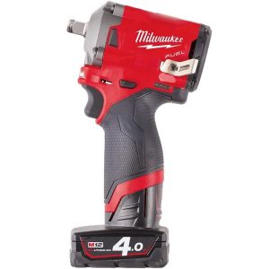 Milwaukee M12 FIWF12-422X Muttertrekker 1/2"", med batteri og lader