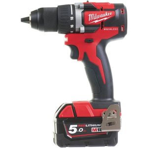 Milwaukee M18 CBLDD-502C Borskrutrekker med batteri og lader