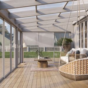 Rullegardin Skygge R3000 Screen 80 cm, Sølv - S11