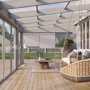 Rullegardin Skygge R3000 Basic 80 cm, Hvit - T7