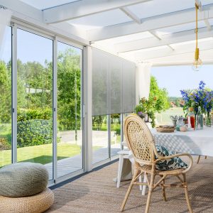 Rullegardin Skygge R4000 Screen 200 cm, Sølv - S11